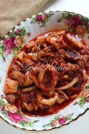 Only 30 minutes from preparation to serving. Sambal Tumis Sotong Azie Kitchen