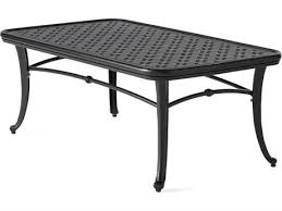Hawthorne collection outdoor coffee table in brown. Cast Aluminum Outdoor Coffee Tables Patioliving