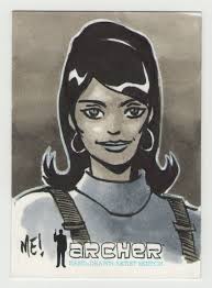 Archer seasons 1-4 Sketch insert card by artist Mason Easley