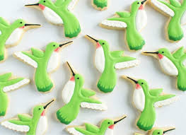 Hummingbird Cookies By Jessica Page Sugar Cookies Decorated Bird Cookies Cookie Decorating