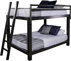 This bunk bed is designed with a clean silhouette and a hue of elegance. Amazon Com King Over King Adult Bunk Bed Kitchen Dining