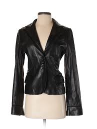 debbie shuchat mulheres jaqueta de couro preto 6 ebay