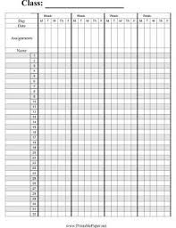 This Grade Book Paper For Teachers Has Room To Write In Assignments And Record Grades For Up To 32 Students For F Grade Book Teacher Binder School Organization