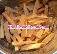 Món khoai môn lắc phô mai ngon chuẩn vị