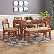 The chairs were designed to compliment the dining table using the same distinctive joint design. Dining Table Buy Dining Table Online At Best Prices In India Amazon In