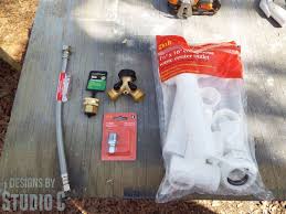 install outdoor sink from garden hose