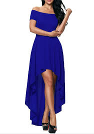 Sapphire Blue Irregular Swallowtail Draped Off Shoulder Prom Evening Party Maxi Dress Maxi Dresses Elegant Maxi Dress Dresses Blue High Low Dress