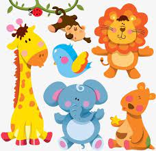 Giraffe Elephant Bird Monkey Lion Kangaroo Cartoon Vector Animals Vector Cartoon Clipart Anima Cartoon Baby Animals Cartoon Animals Cartoon Drawings Of Animals