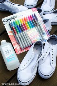 This is the easiest way to make tie dye shoes at home using a few materials you may already have. Diy Sharpie Tie Dye Shoes Fun Loving Families
