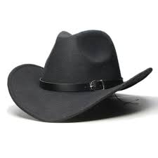 Vintage Parent Child Women Men Kid Wool Wide Brim Cowboy Western Hat Cowgirl Bowler Cap Black Leather Band 57 54cm Men S Cowboy Hats Aliexpress