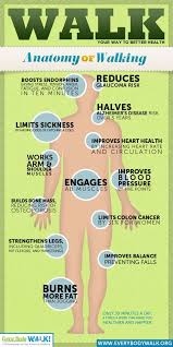 benefits of walking chart health benefits of walking