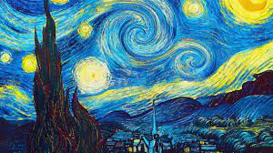 I have done another landscape with olive trees, and a new study of the 'starry sky'. Animated Van Gogh Beethoven Moonlight Sonata Youtube