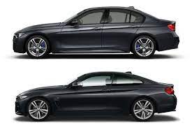 Bmw Comparison 4 Series Coupe Vs 3 Series Sedan Bmw Sedan Coupe