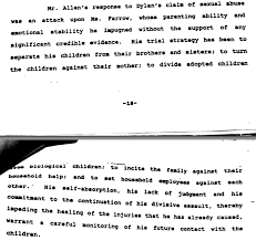 6 shocking revelations from hbo's new documentary about woody allen & mia farrow. Here S The 1993 Woody Allen Custody Ruling In Its Damning Detailed Entirety Huffpost