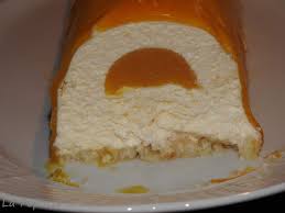 Buche Mangue Et Vanille Sur Dacquoise A La Noix De Coco Thermomix Ou Pas Recette Dessert Noel Buche De Noel Noix De Coco Mangue