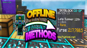 How To Make Money Offline Hypixel Skyblock Guide Youtube