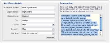Ssl Certificate Csr Creation Java Server