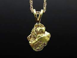 Real Gold Nugget Pendant Raw Gold Nugget Necklace Natural Gold Nugget Nugget Necklace Natural Gold Nugget
