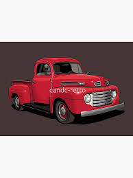 Image result for Red 1950 Truck