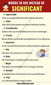 Significant Synonym List Of 27 Synonyms For Significant In English Describing Words Writing Words Words To Use