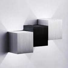 Up and down wall light ip65 waterproof aluminum wandlamp for outdoor indoor stairs bedside living room porch lamp. Aluminum Directional Led Up Down Lighting 6w Square Vertical Rectangular Wall Sconce In Silver Black Die Cast Outdoor Wall Light Fixture Beautifulhalo Com