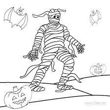 Of course, it's the color! Printable Mummy Coloring Pages For Kids