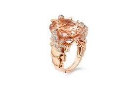 Chaumet Bee My Love Ring With Morganite And Diamonds In Rose Gold Chaumet Featured Jewelry Jewelry
