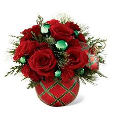 Holiday Ornament Christmas Bouquet At Send Flowers Christmas Bouquet Christmas Flowers Holiday Bouquet