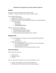 Optometric Management Of Fetal Alcohol Syndrome