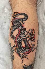 Unlike in the west, where dragons are symbols of ferocity and strength, in the east dragons are believed to be protectors of mankind. Tattoo Uploaded By Andrea Scardamaglia Dragon Tattoo Traditional Dragon Dragon Traditional Tattoo Leg Tattoo Zurich Lugano 1257318 Tattoodo