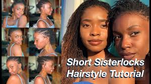Just by wearing your hair on one side, you can transform your locs and give them a glam look. How To Style Short Sisterlocks Sisterlocks Hairstyle Tutorial Youtube