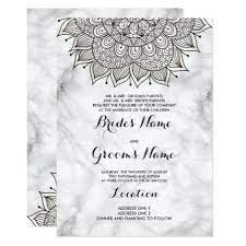 Black White Modern Marble Floral Mandala Wedding Card Modern Gifts Cyo Gift Ideas Personalize Mandala Wedding Wedding Cards Wedding Gift Diy