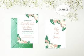 Blue green watercolor flowy script style wedding invitation. 5 X 7 Card Mockup Wedding Invitation Card Save The Date Card By The Sunday Chic Thehungryjpeg Com