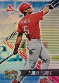 Albert pujols baseball cards guide and rookie card checklist. Albert Pujols The Machine Rookie Cards All Time Greats