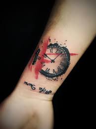 Clock Tattoo Dovme Tattoo Pusula