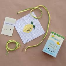 Maybe you would like to learn more about one of these? Kawaii Lemon Mini Cross Stitch Kit By Marvling Bros Ltd Notonthehighstreet Com