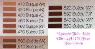 Lancome Foundation Color Chart Bedowntowndaytona Com