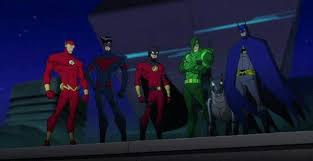 Batman Unlimited Black And Red Suit Batman Ace The Bathound Green Arrow Red Robin Nightwing And Flash From Batman Unlimited Batman Nightwing Arrow Batman