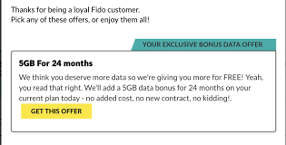 The fido internet service is unreliable and really bad service from techinicans where resolving internet connectivity issues. Fido Offering Some Customers Bonus 5gb Data For 24 Months Can Isp Reports
