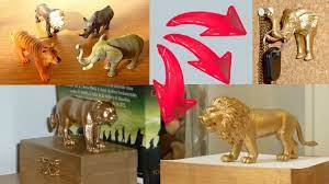 Diy Room Decor 3 Ideas Upcycling Plastic Animal Toys With Spray Paint Youtube