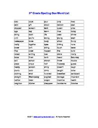 In 3rd grade, the students are familiar with sounds and shapes of letters. 3rd Grade Spelling Bee Words By Spelling Words Well Tpt
