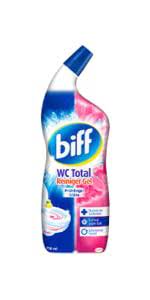 Ničí až 99,9% baktérií a vírusov vytvára aj špeciálnu vrstvu, ktorá bráni ďalšiemu usadzovaniu nečistôt. Biff Wc Total Reiniger Gel Fruhlingsblute 750 Ml Hygienische Sauberkeit Und Kraftvoll Gegen Kalk Amazon De Drogerie Korperpflege