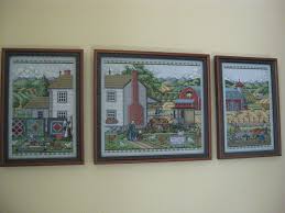 Vind fantastische aanbiedingen voor amish cross stitch. Cross Stitched Tryptic Amish Farm Scene Omg I Did This One I Made It In One Whole Piece Though Cross Stitch Cross Stitch Tree Cross Stitch Patterns