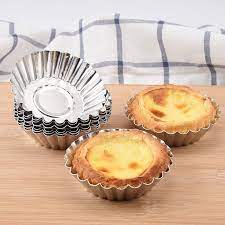 Let's have teatime together today you bring… 10pcs Aluminium Egg Tart Moulds Acuan Kuih Tart Acuan Fruit Tart Cheese Tart Mold Acuan Tart Kek Shopee Malaysia