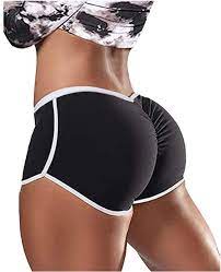 Booty Shorts for Women Workout Scrunch Butt Training Athletic Biker Shorts  Seamless Fitness Sports Gym Yoga Shorts Black at Amazon Women's Clothing  store