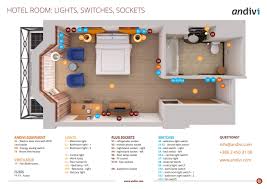 Compare the wiring schematic with the photo. Electrical Installations Electrical Layout Plan For A Typical Hotel Room Andivi