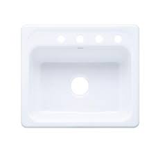4 hole single bowl kitchen sink