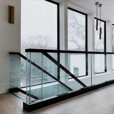 Glass Railing For A Modern Residential Space In 2020 Glass Railing Glass Stairs Interior Railings