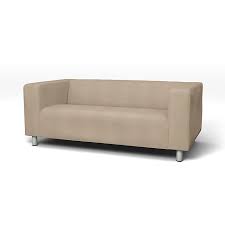 Klippan Sofabezuge 2er Regular Fit Diesen Stoff Anwenden Panama Cotton Ash Brown Sofa 2er Sofa Sofa Bezug