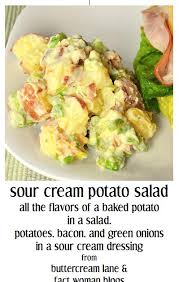 Sour cream potato salad recipes. Buttercream Lane Sour Cream Potato Salad Mayonnaise Free With The Taste Of A Baked Potato